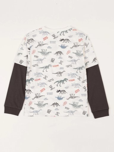 POLO MANGA LARGA DOBLE DINO NIÑO HARVEST - 2