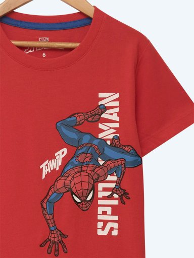 POLO ALGODÓN MANGA CORTA SPIDERMAN PARA NIÑO - 3