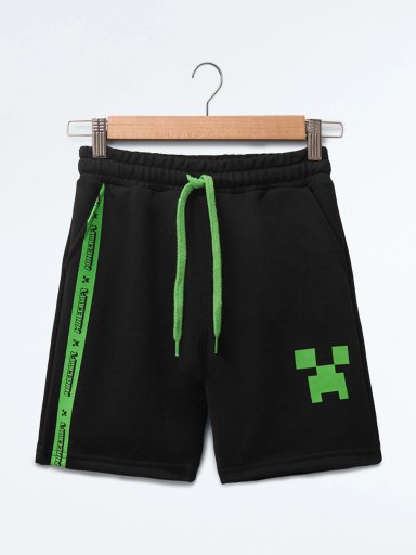 SHORT BERMUDA REGULAR FIT NIÑO MINECRAFT CREEPER FACE