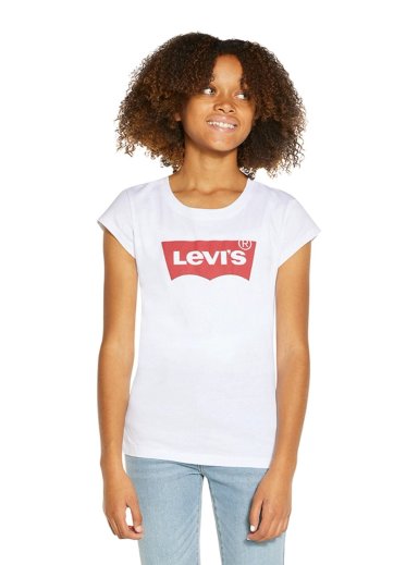 POLO MANGA CORTA NIÑA LEVIS LOGO BATWING
