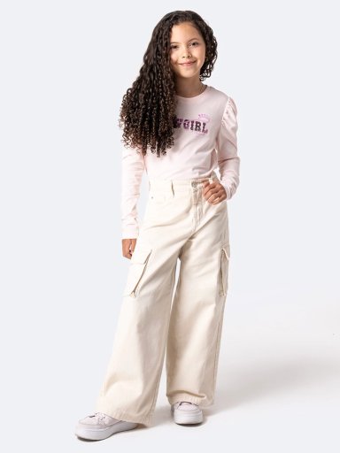 PANTALÓN LARGO ALGODÓN WIDELEG NIÑA PIONIER DANIELAHH