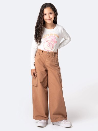 PANTALÓN LARGO ALGODÓN WIDELEG NIÑA PIONIER DANIELAHH