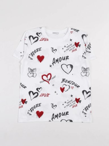 POLO MANGA CORTA ALGODÓN NIÑA INDEX CHERRY