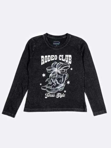 POLO MANGA LARGA NIÑA PIONIER NEGRO ANGELICAA