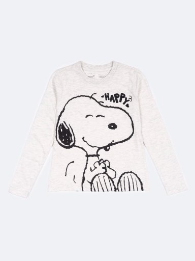 POLO MANGA LARGA NIÑA PIONIER MELANGE TANIA-SNOOPY