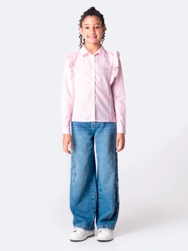 BLUSA MANGA LARGA REGULAR FIT NIÑA PIONIER AHMELIA