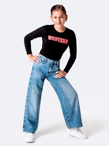 JEAN CINTURA NIÑA PIONIER WIDE LEG AHNGELA