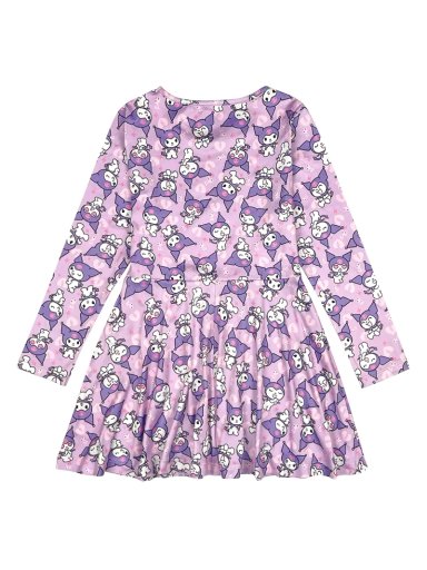 VESTIDO CORTO NIÑA HELLO KITTY LILA BA0229R - 2