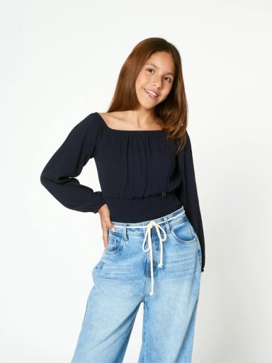 BLUSA NIÑA BLUES BY MILK OFF SHOULDER RP