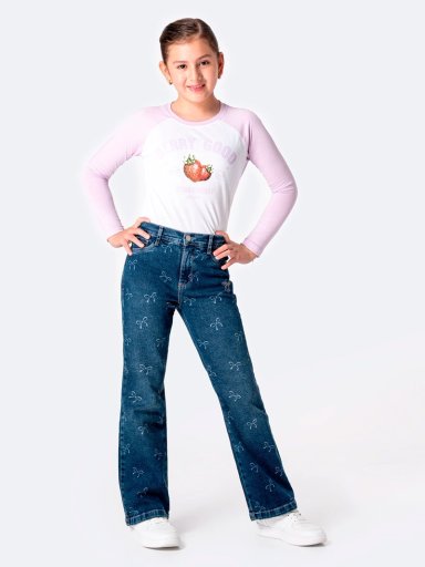 JEAN LARGO FLARE NIÑA PIONIER AZUL ZOILHA