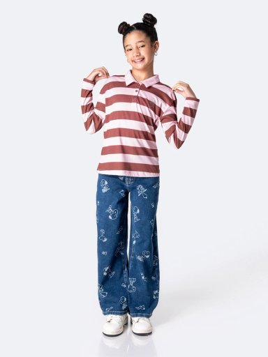 POLO MANGA LARGA NIÑA PIONIER MILAGRHOS