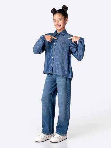 BLUSA MANGA LARGA NIÑA PIONIER ROSALINHDA