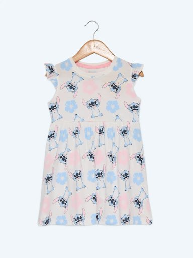 VESTIDO ALGODÓN NIÑA STICH MARFIL