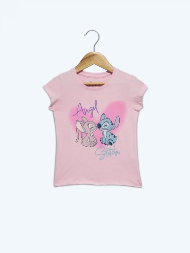 POLO ALGODÓN NIÑA STICH ROSADO