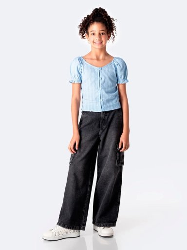 BLUSA MANGA CORTA NIÑA PIONIER MELIAHH