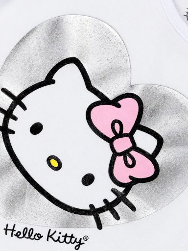POLO MANGA CORTA ALGODÓN NIÑA HELLO KITTY BLANCO - 3