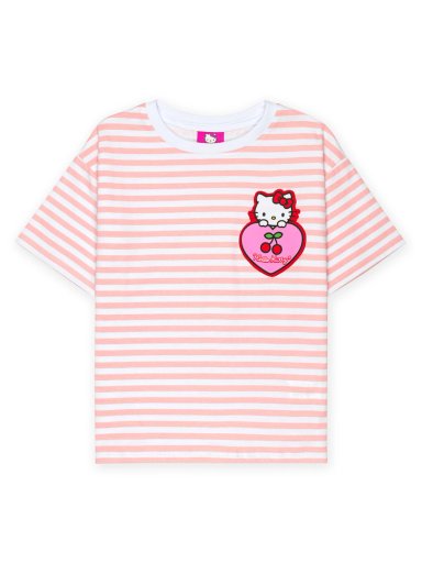 POLO MANGA CORTA ALGODÓN NIÑA HELLO KITTY ROJO