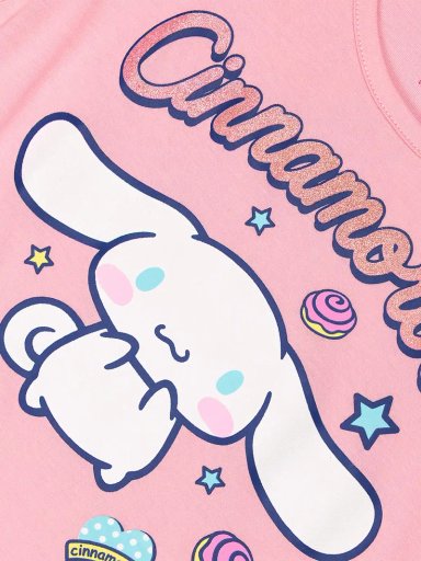 VESTIDO CORTO ALGODÓN NIÑA HELLO KITTY ROSADO - 3