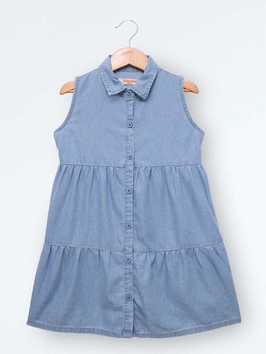 VESTIDO CORTO NIÑA HARVEST DENIM 