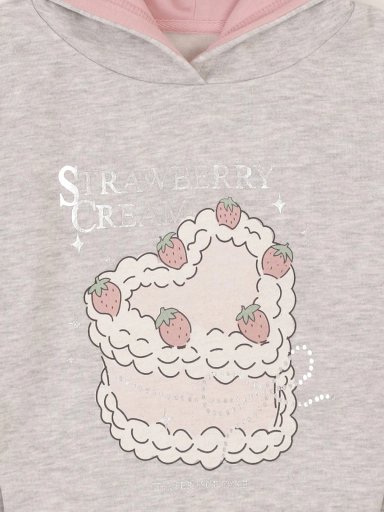 POLERA CON CAPUCHA FRANELA ESTAMPADO NIÑA HARVEST - 3
