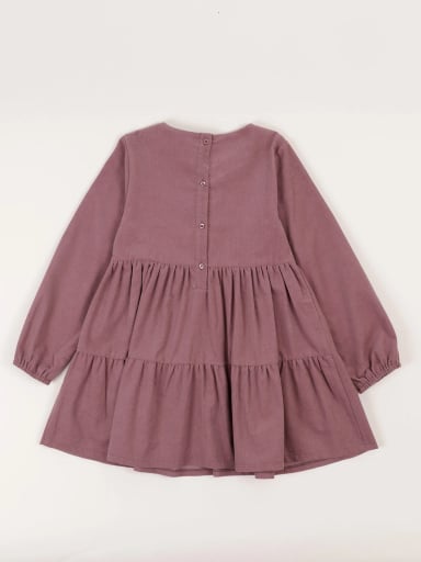 VESTIDO CORDUROY ALGODÓN BORDADO NIÑA HARVEST - 2