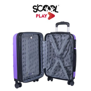 SET MALETA DE CABINA + MALETIN MULTIUSOS SCOOL PLAY KUROMI MORADA - 3