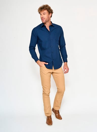 CAMISA HOMBRE KENNETH STEVENS SÓLIDA - 4