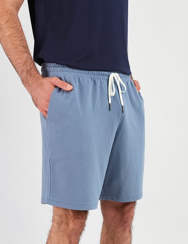 PIJAMA SHORT HOMBRE IN BLOOM CELESTE - 3
