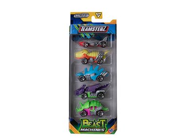 PACK 5 TEAMSTERZ 1417434 BEAST MACHINES AUTOS METAL - 3