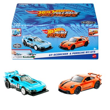 VEHICULO HOT WHEELS HPR91 2 PULL-BACK SPEEDERS™ ESCALA 1 43 - 2