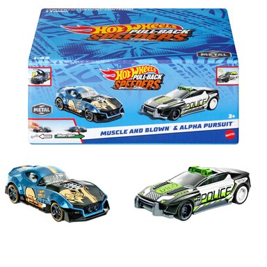 VEHICULO HOT WHEELS HPR91 2 PULL-BACK SPEEDERS™ ESCALA 1 43 - 1