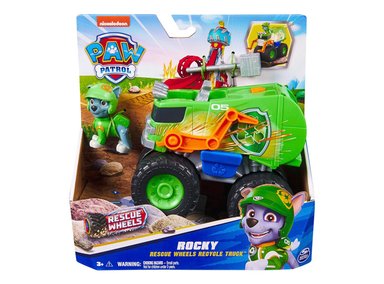 VEHÍCULO PAW PATROL TEMATICO RESCUE WHEELS ROCKY - 4