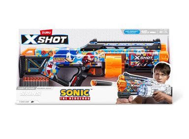 LANZADOR DARDOS X-SHOT SKINS LAST STAND SONIC - 6