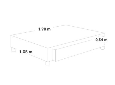 CAMA BOX TARIMA FUNCIONAL PARAÍSO DIVÁN 2 PLAZAS MADERA SELECTA - 4