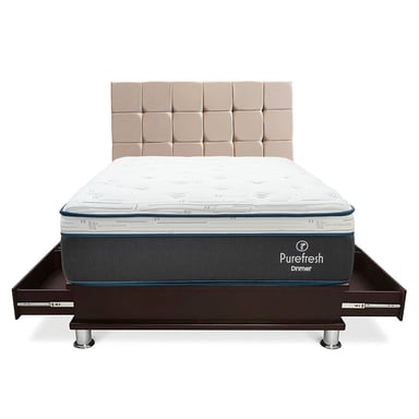 DORMITORIO DRIMER CUADROS PURE FRESH 1.5 PLAZAS CON CAJONES - 2