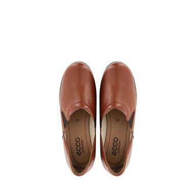 ZAPATOS CASUALES SLIP ON MUJER ECCO CUERO NATURAL CASTAÑO 1006747 ANTONIA61 - 5