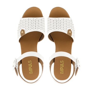 SANDALIAS CON TACO IMPULS MUJER ARIANA08 BLANCO - 5