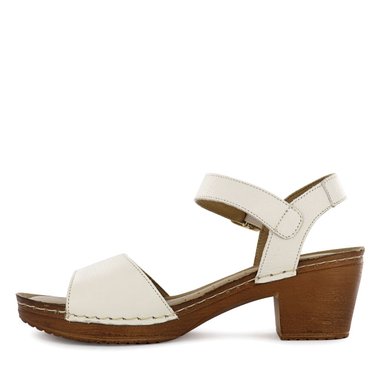 SANDALIA TACO ECCO CUERO MUJER MIKA04 MARFIL - 4