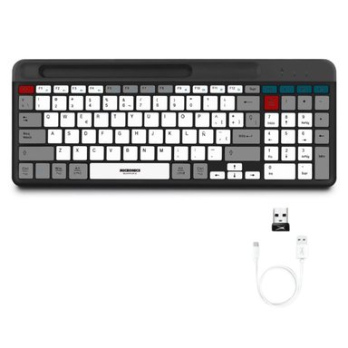 TECLADO INALÁMBRICO MICRONICS BLUETOOTH RECARGABLE ESPAÑOL K600-3M - 2