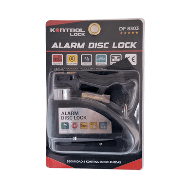 CANDADO SEGURIDAD PESADO DISCO MOTO CON ALARMA KONTROL DF 8303 - 3