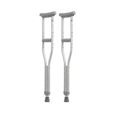 MULETAS AXILARES ORTOPEDICAS REGULABLE DE ALUMINIO TALLA M EN PAR - 2
