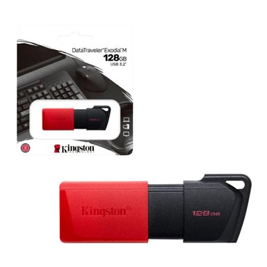 MEMORIA USB 3.2 KINGSTON 128GB DATATRAVELER EXODIA M DTXM - 1