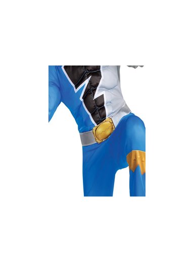 DISFRAZ NIÑO DISGUISE AZUL POWER RANGER BLUE DINO FURY TALLA S 4-6 - 2