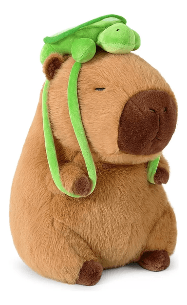 PELUCHE CAPIBARA CAPYBARA MOCHILA TORTUGA 22CM - 1