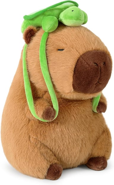 PELUCHE CAPIBARA CAPYBARA MOCHILA TORTUGA 22CM - 4