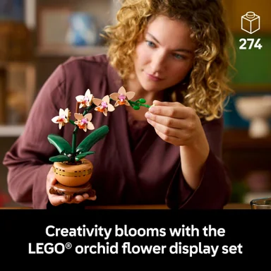 LEGO FLORES 10343 BOTANICALS SET DE CONSTRUCCIÓN DE ORQUÍDEAS ORQUÍDEA ARTIFICIAL 274 PZS - 3