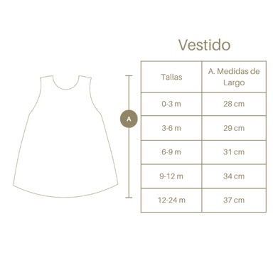 VESTIDO NIÑA WAWA PIMA AMARILLO TROPICAL BEBÉ ALGODÓN - 3