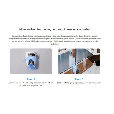 CÁMARA SEGURIDAD EZVIZ H9C DUAL 3K 5MP + 5MP 360 AUDIO 2VÍAS DETECCIÓN IA PERSONAS VISIÓN NOCHE ALARMA - 3