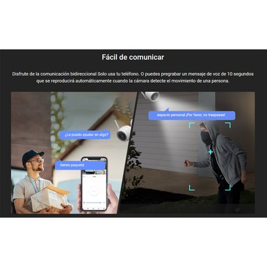 CÁMARA SEGURIDAD EZVIZ H3C 5MP 3K WIFI EXTERIOR IP67 NOCHE MICROSD 256 GB - 5