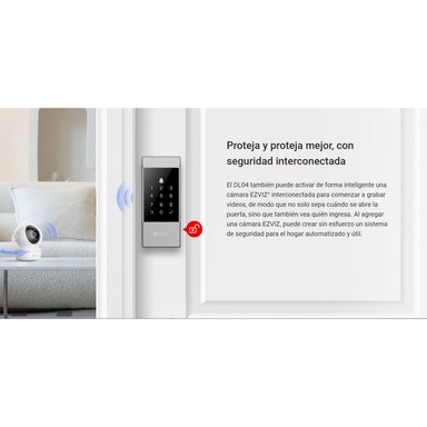 CERRADURA INTELIGENTE EZVIZ DL04 GRAFITO DESBLOQUEO REMOTO CON BATERIA IP54 - 4
